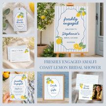 Freshly Engaged Amalfi Coast Lemon Bridal Shower