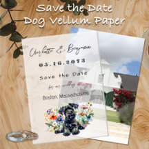 Wedding Save the Date Vellum Paper