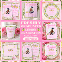 Freshly Graduated Pink Lemon Graduation Collection