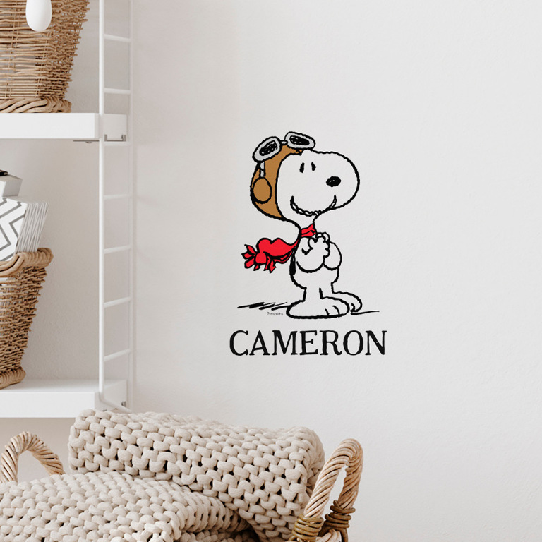 Custom Snoopy The Flying Ace Wall Decal