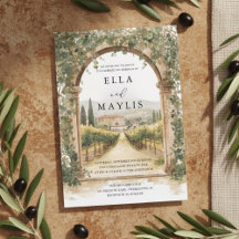 Italian Vineyard Wedding Collection | Tuscan Arch 