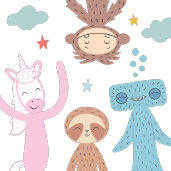 Bigfoot, Hammerhead, Unicorn, and Sloth