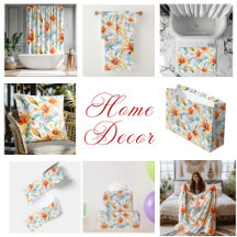 Watercolor Lily Floral Pattern