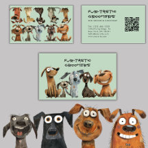 Fur-Tastic Watercolor Funny Dogs Groomer