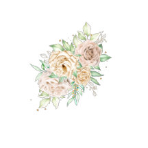 Earthy Shades Flowers Boho Elegant Sage Green Foil