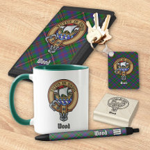 Clan Wood Tartan and Crest Collection