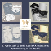Elegant Seal & Send Wedding Invitations
