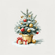 Elegant Merry Christmas Tree