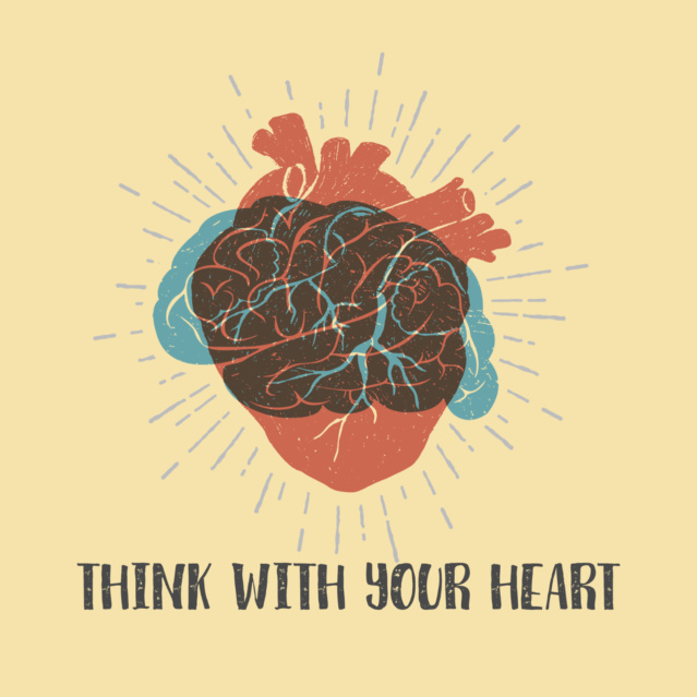 Think with Your Heart - Brain Heart Graphic