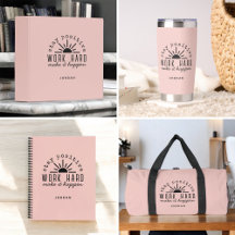 Pink Positive Motivational Quote with Your Name