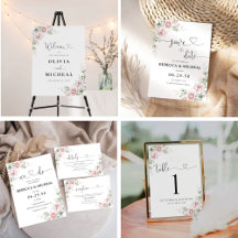 Blush Pink Roses Floral Collection