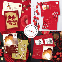 ALL CHINESE ASIAN ORIENTAL WEDDING SAVE THE DATES