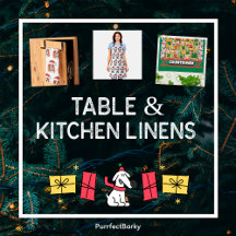 TABLE & KITCHEN LINENS | DOG CHRISTMAS Theme