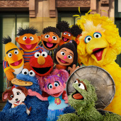 The cast of Sesame Street