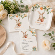 Peachy Keen Bunny One Sweet Peach 1st Birthday