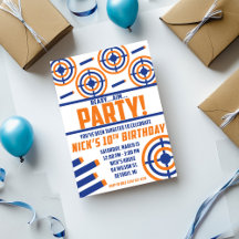 Dart Gun Themed Birthday Party