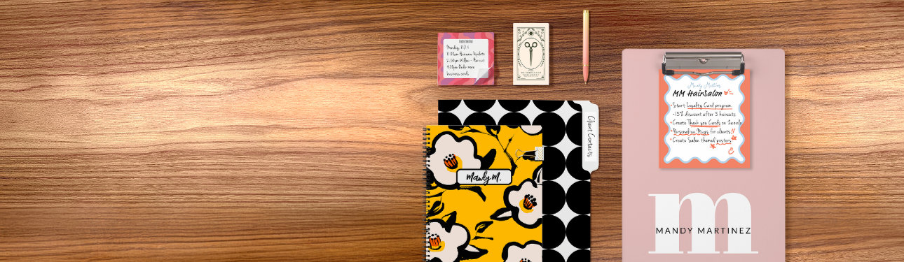 A selection of office supplies