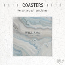 Coasters - Stone Textures, Personalized