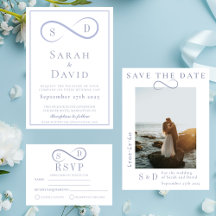  Infinity Minimalist Powder Blue Wedding