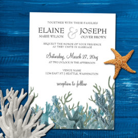 Beach Wedding Invitations Custom Invites Mgdezigns