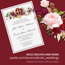 RED | MARSALA | PINK FLORAL WEDDING