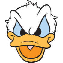 Donald Duck | Angry Face Closeup