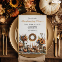 Thanksgiving Holiday Cards & Invitations