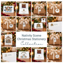 Nativity Scene Christmas Stationery