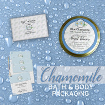 Homemade Bath + Body Packaging Labels : Chamomile