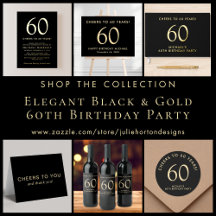 Elegant Black & Gold 60th Birthday Party