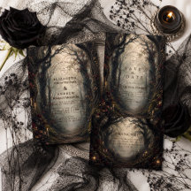 Gothic Dark Woodland Wedding