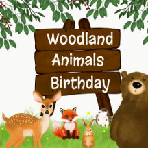 Woodland Animals Birthday 