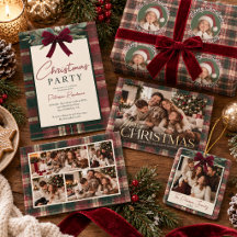Traditional Tartan Plaid Festive Christmas
