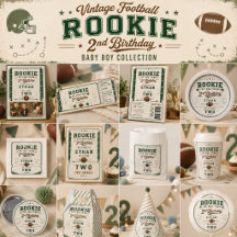 Vintage Football Rookie 2nd Birthday collection