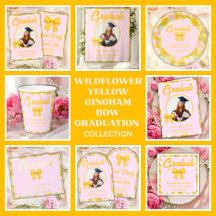 Wildflower Yellow Gingham Graduation Collection