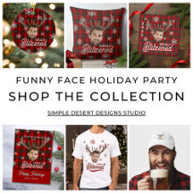 Personalized Funny Photo Face Christmas Party Gift