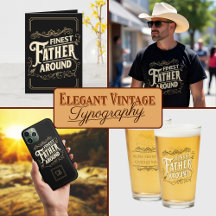 Elegant Vintage Father Quote Typography
