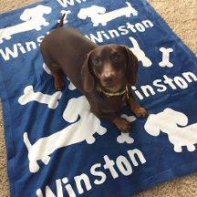 Dachshund Blankets | Personalized Wiener Dog Gifts