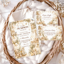 Luxury White Pumpkin Baby Shower