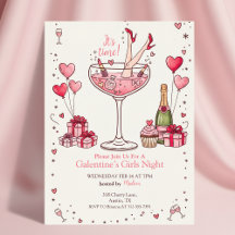Galentine's Day Party Invitations Collection