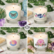 Affirmation Candles Abundance Manifestation