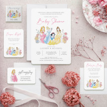 Disney Princess Watercolor Baby Shower