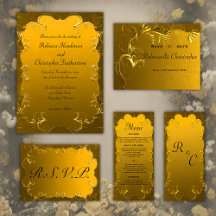Elegant Golden Wedding (Black typography)