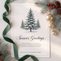 Elegant Evergreen Corporate Holiday