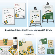 Dandelion & Butterflies Housewarming Gift & Party