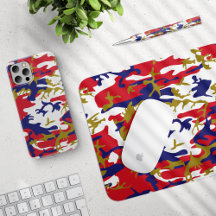 4th Of July Themed Camouflage Gold