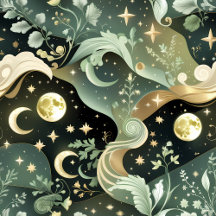 Sticker – Emerald Celestial Moon – Lunar Phases 