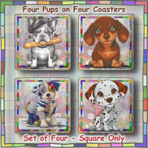 COASTERS - Themed Sets of 4 - Square (Some Round)