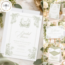 Vintage Elegant Swan Garden Bridal Shower