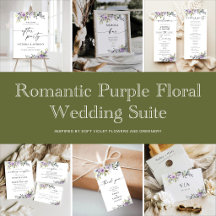 Romantic Purple Floral Wedding Suite